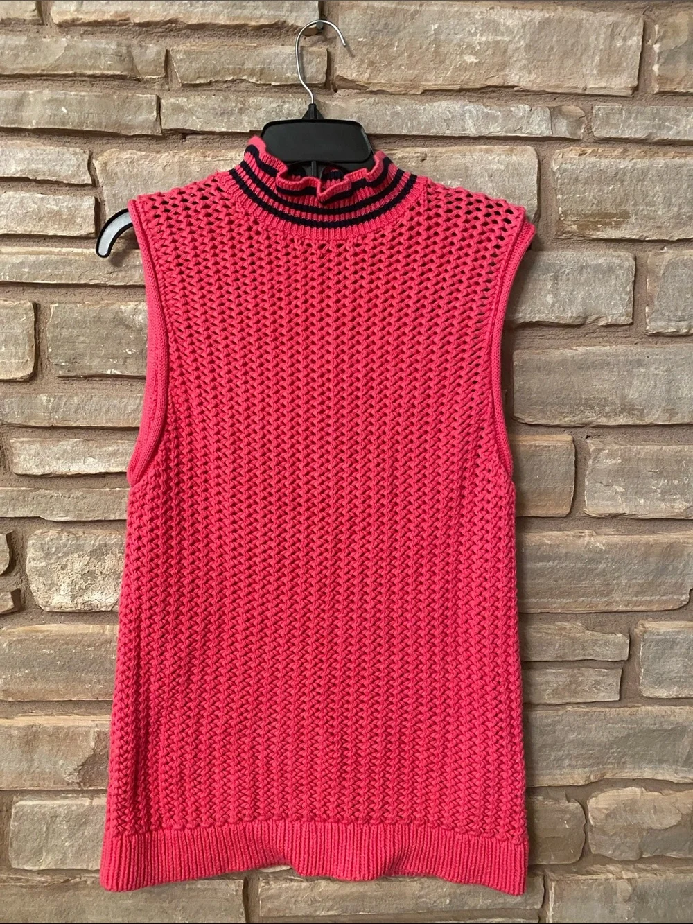J. Crew Turtleneck Sleeveless Sweater Pink Large Style AM740 Size M